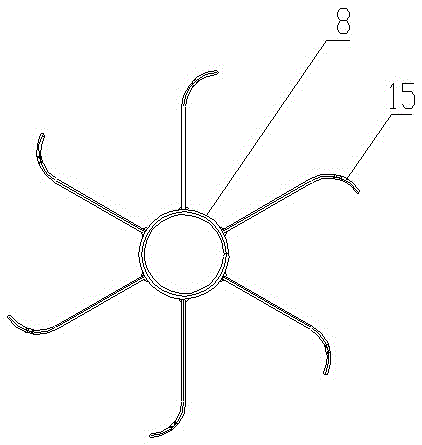 Hollow fiber ultrafiltration membrane module casting device and casting method