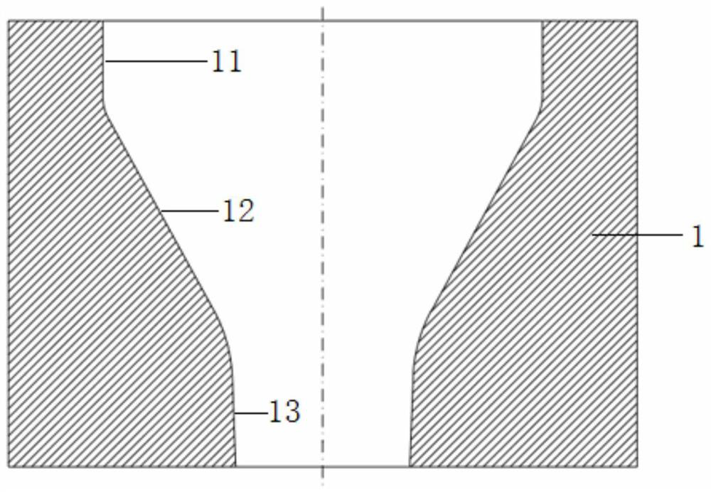 A kind of mixed forming method of conical cylindrical part with straight cylinder and flaring