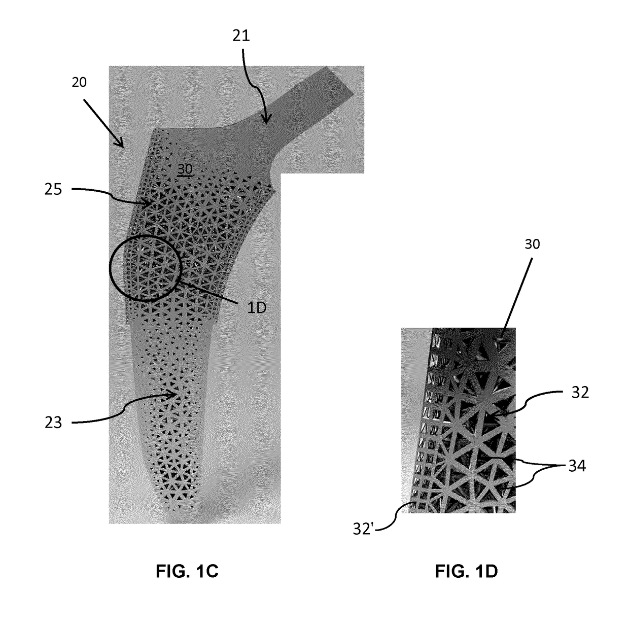 Structural porous biomaterial and implant formed of same