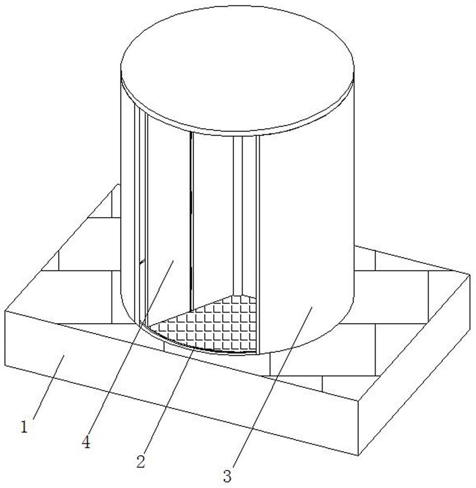 Stainless steel revolving door threshold and mounting method thereof