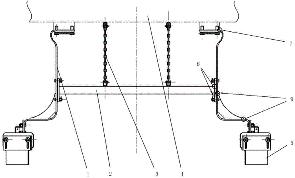 Railway locomotive stone sweeper