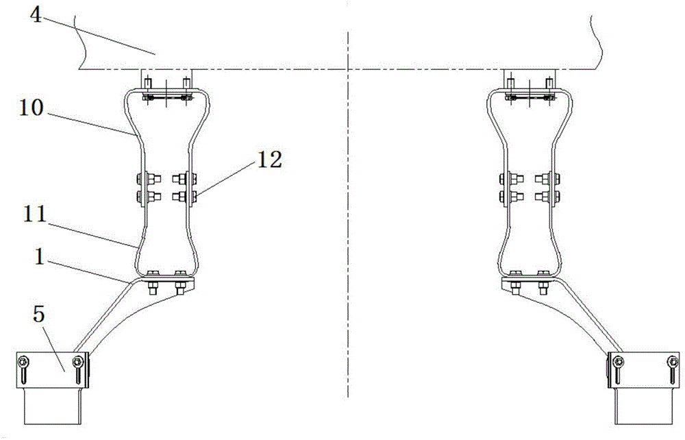 Railway locomotive stone sweeper