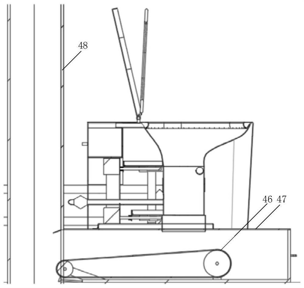 Ecological toilet conveying structure suitable for building