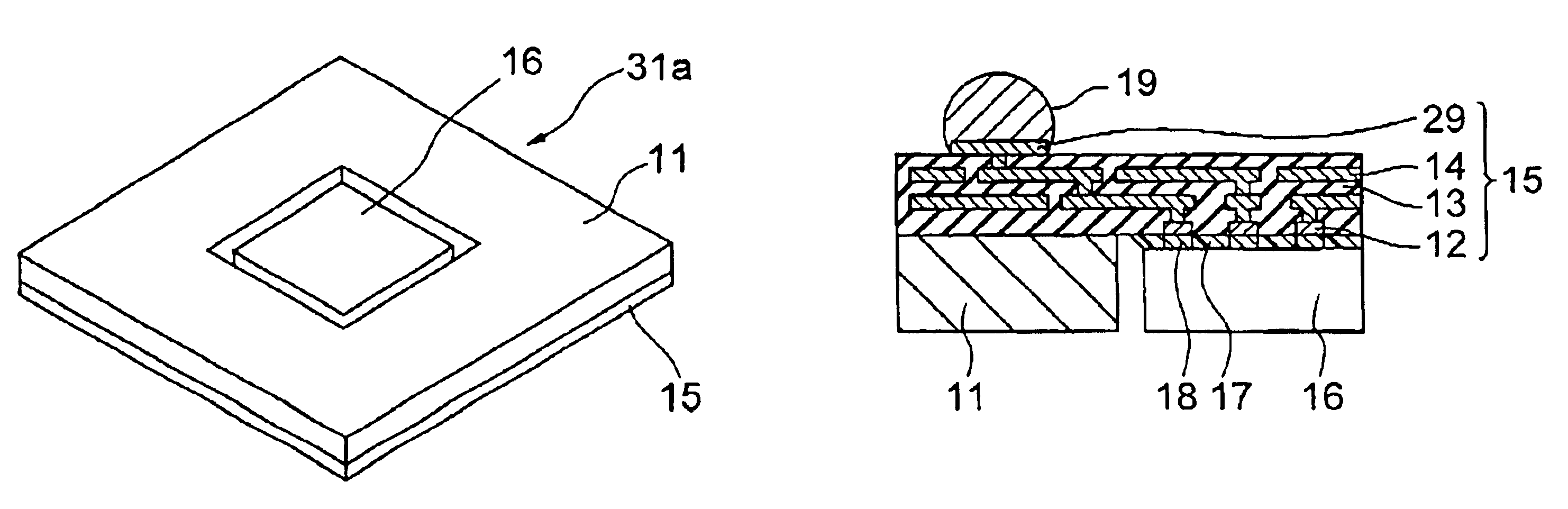 Semiconductor package board using a metal base