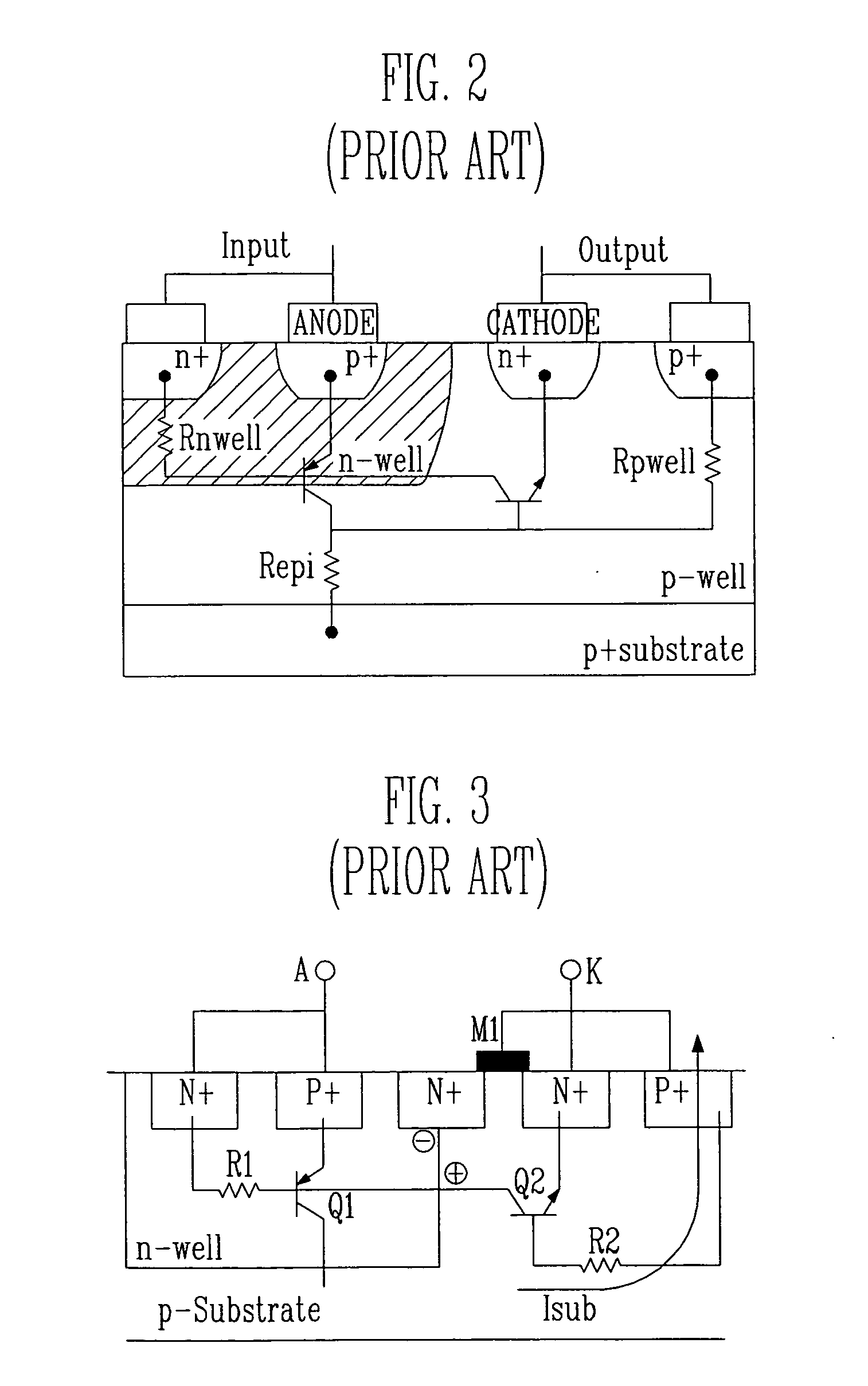 Triple-well low-voltage-triggered ESD protection device