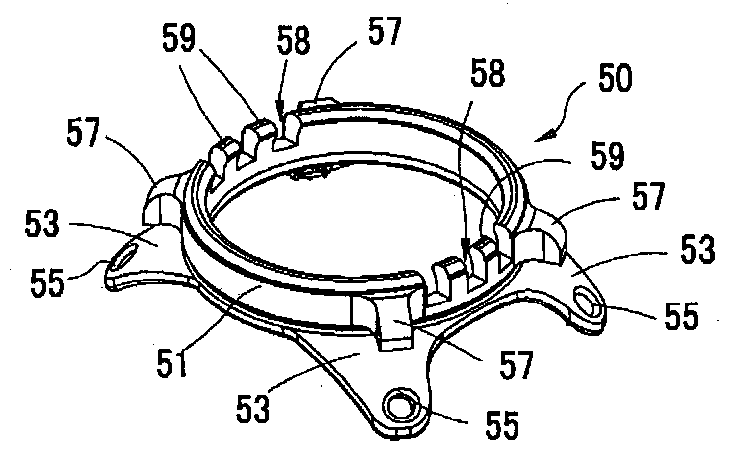 Ring for vitreous surgery for supporting contact lens for the vitreous surgery, cannula used in combination with the ring, and plug used in combination with the ring