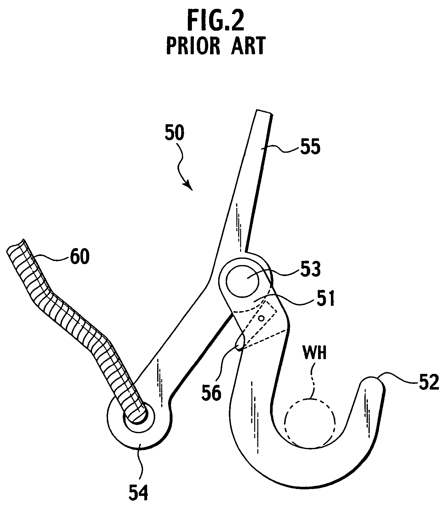 Hook and method for separating wire harness using the same