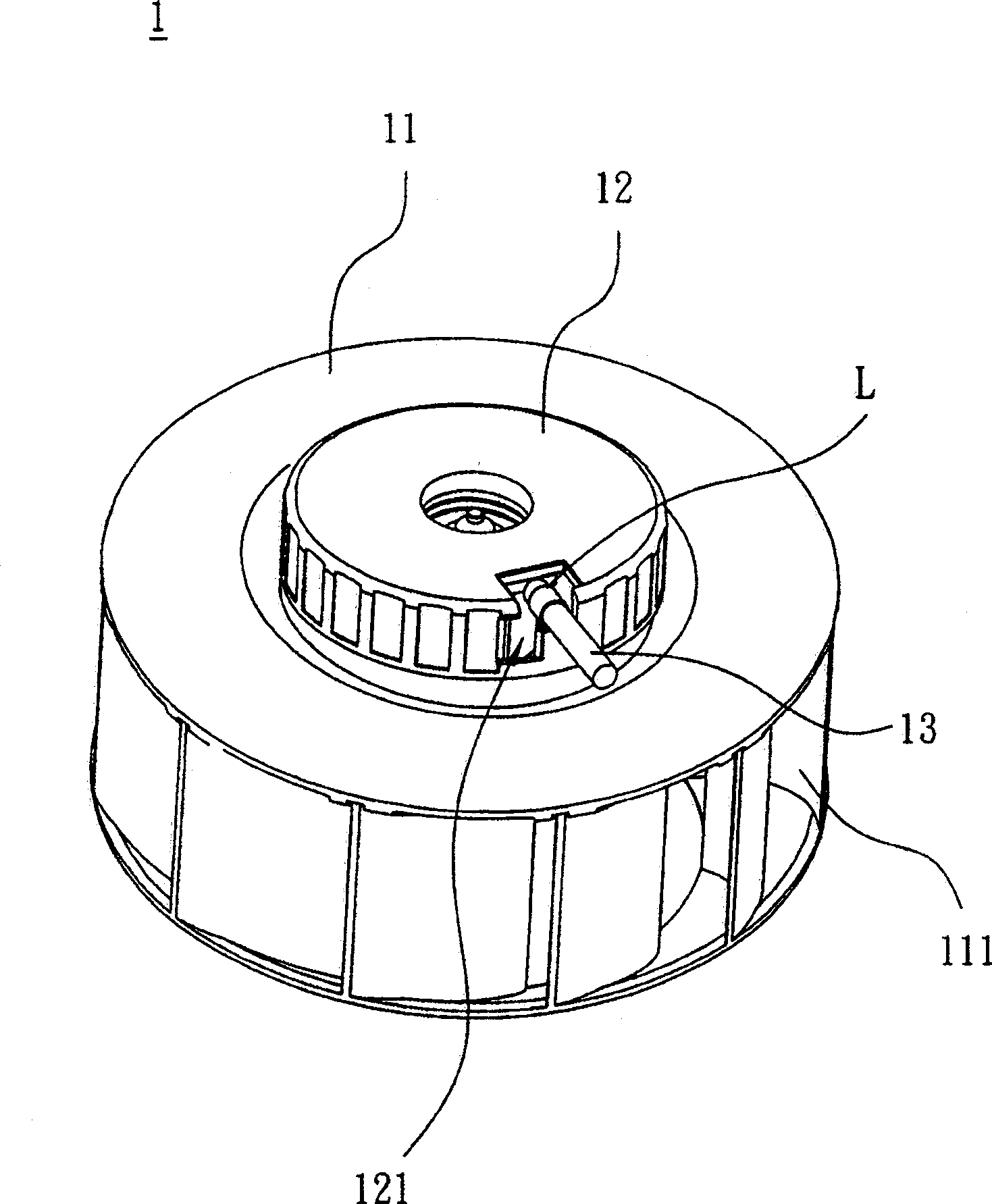 Centrifugal fan and structure of stator thereof