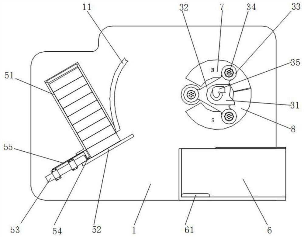 A nanomaterial surface glue coating device