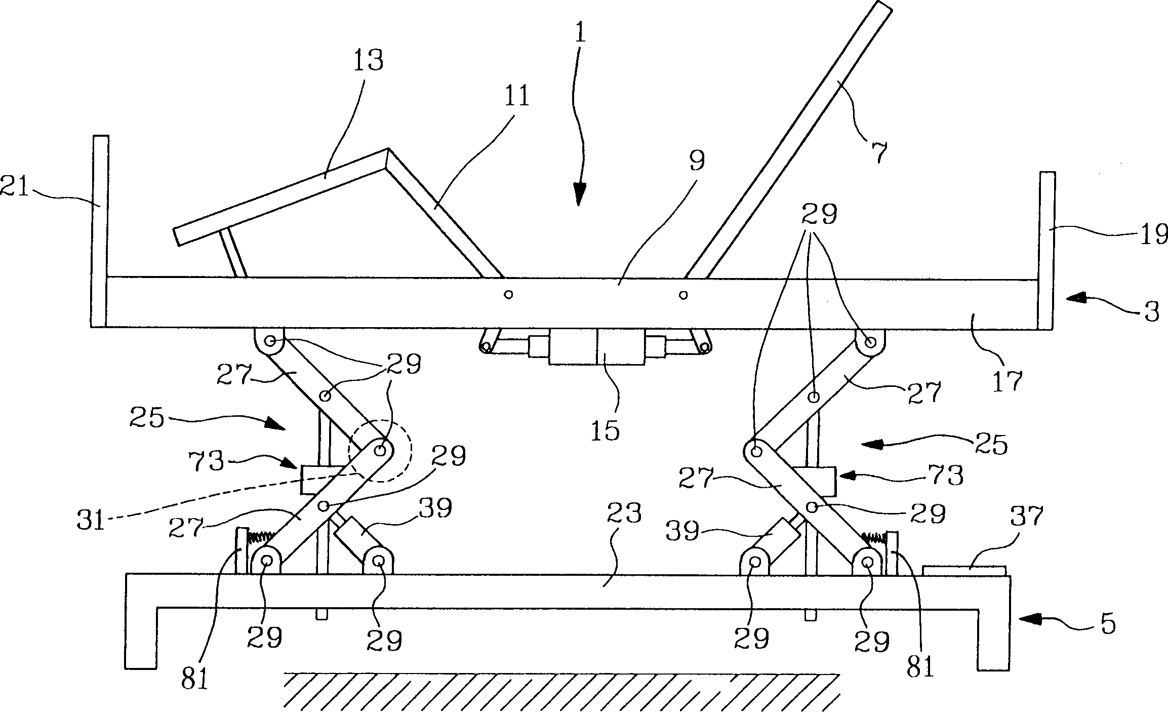 Electric bed and its operation control method