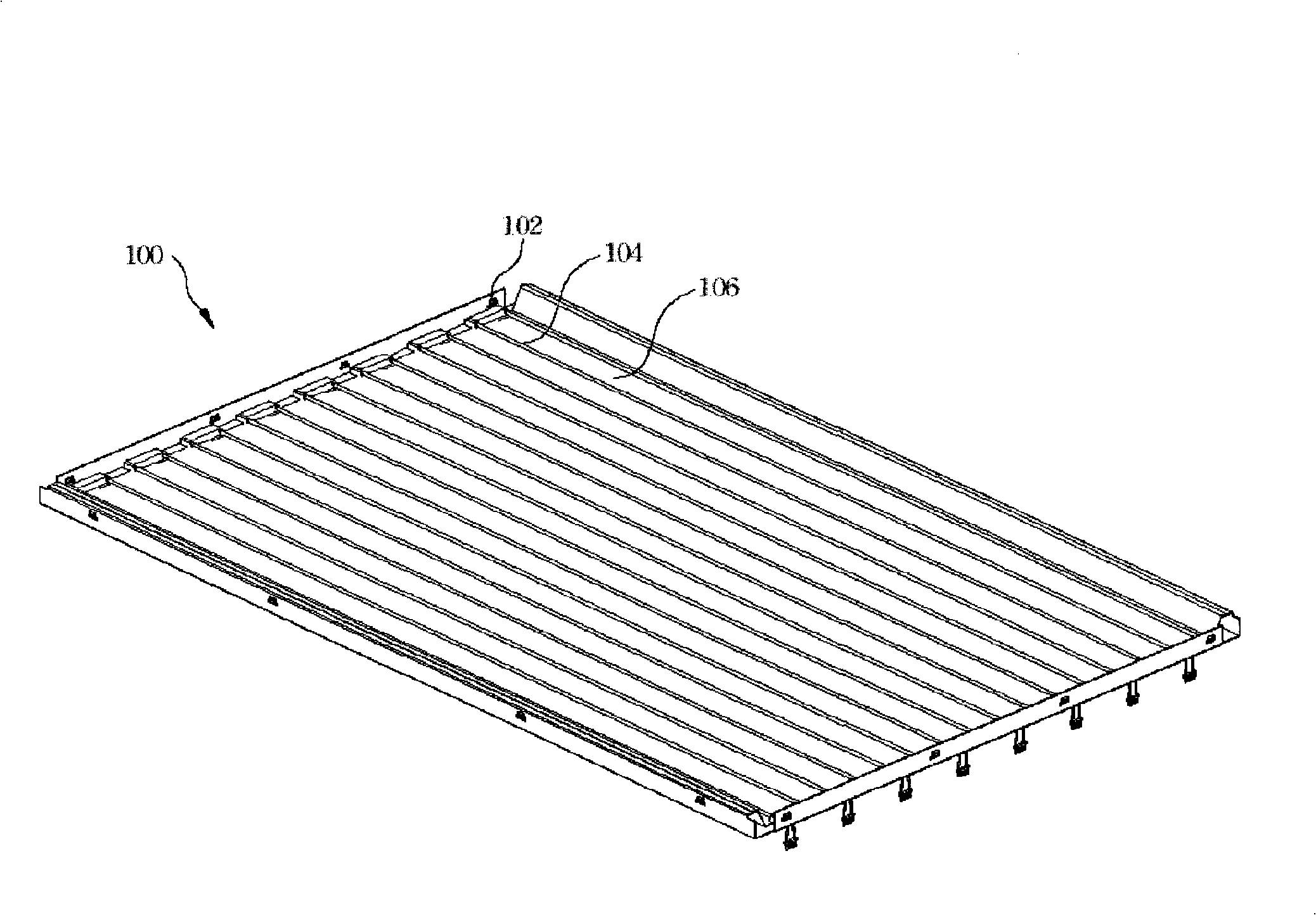 Directly-down backlight module as well as LCD device using the same