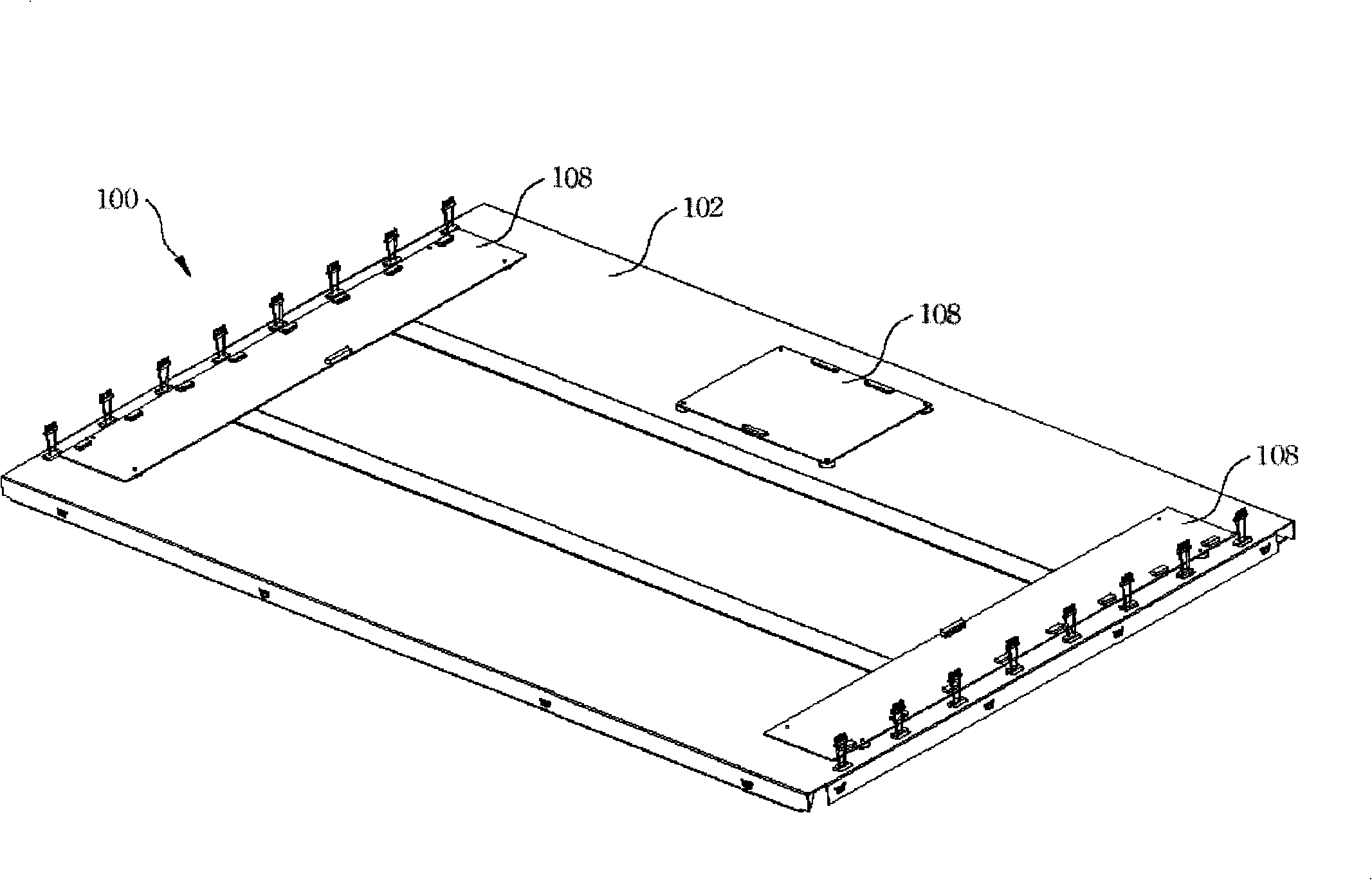 Directly-down backlight module as well as LCD device using the same