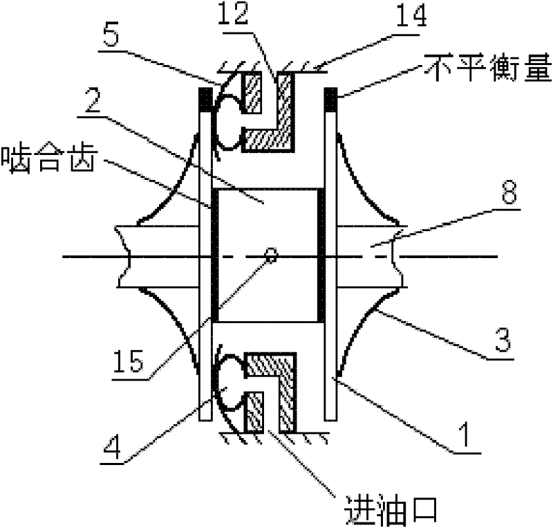 Built-in high-speed spindle double-sided on-line dynamic balance device and control system thereof
