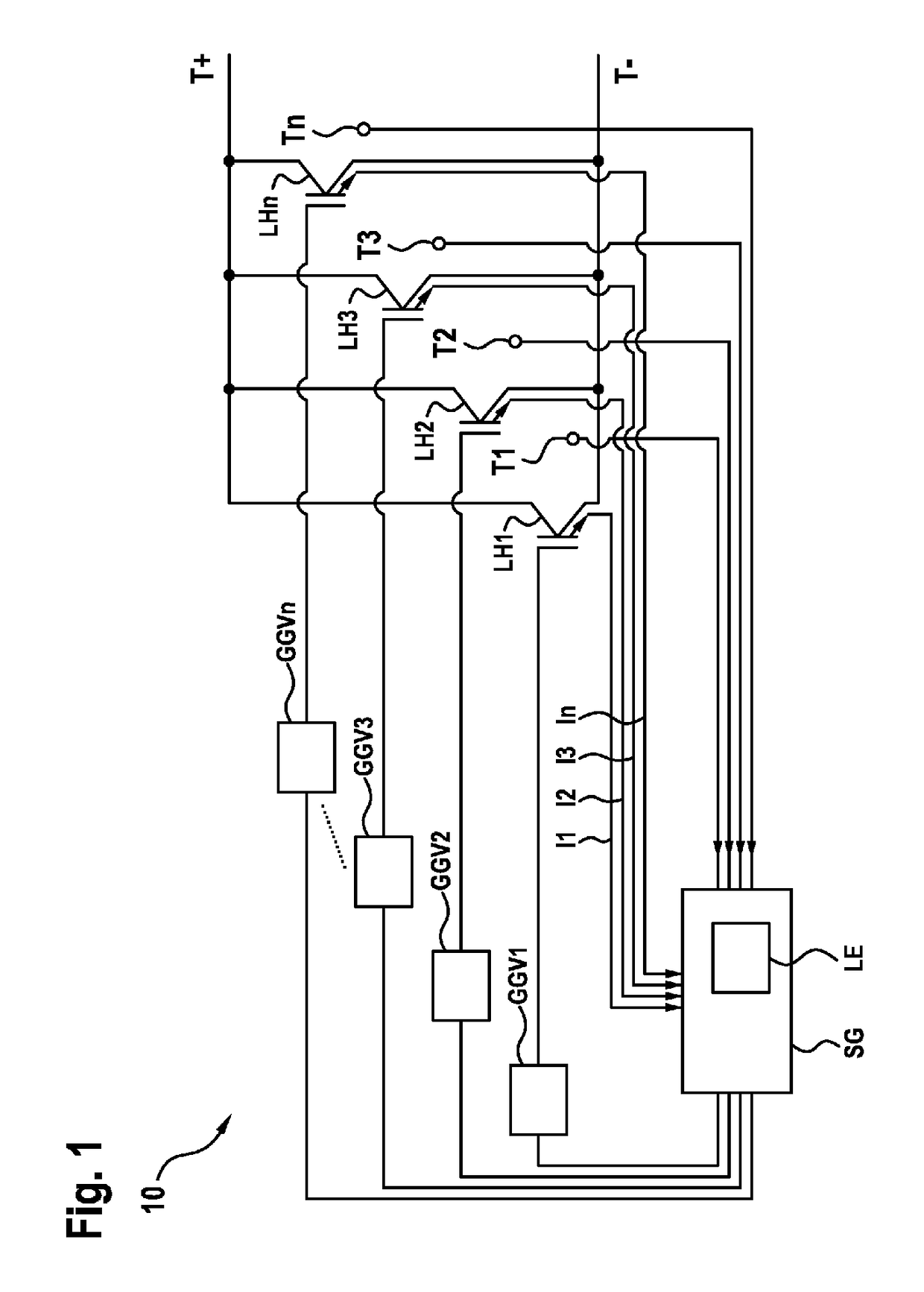 Method and device for operating power semiconductor switches connected in parallel