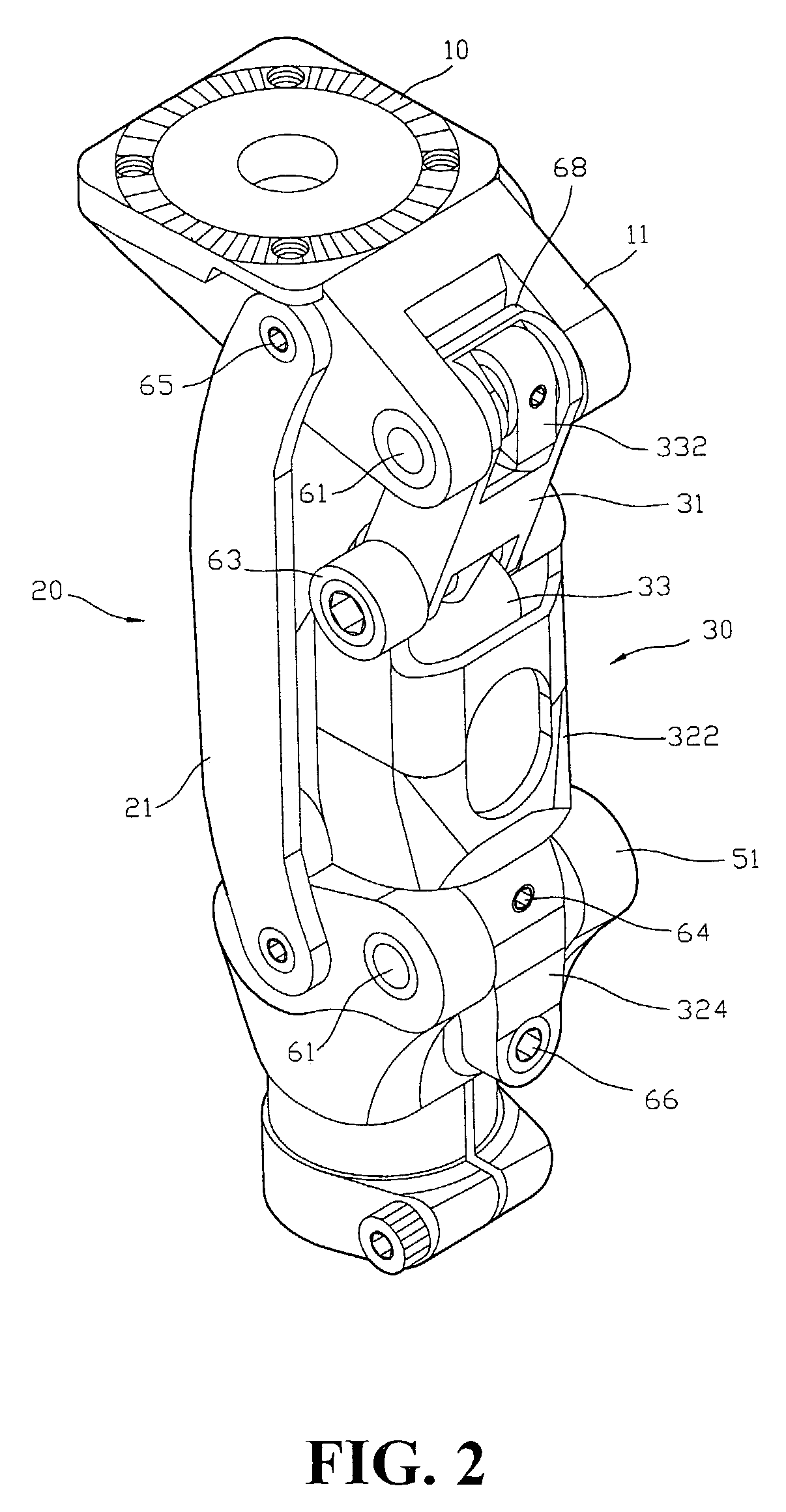Positioning and buffering device for artificial knee joint
