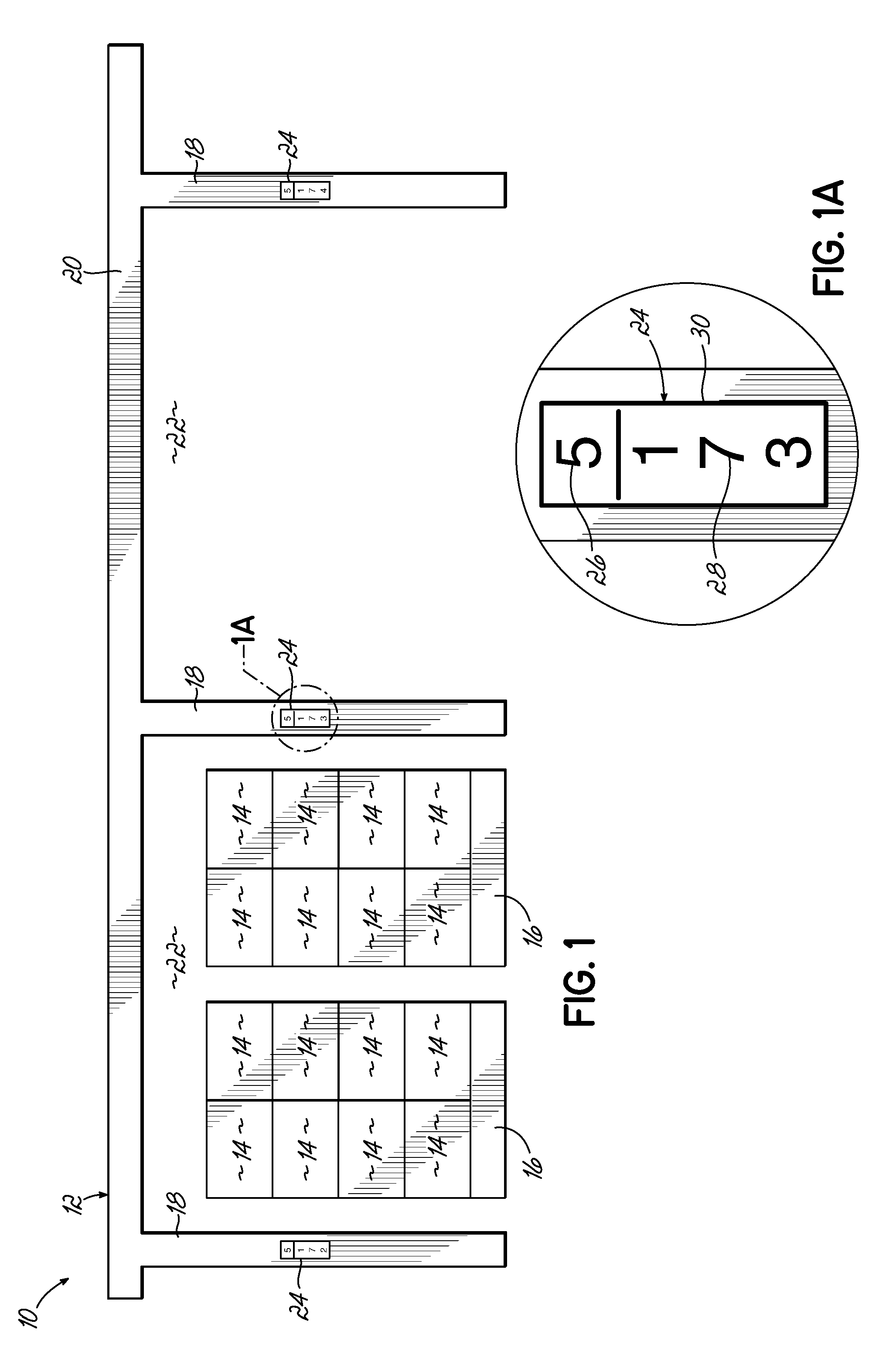 Warehouse vehicle navigation system and method