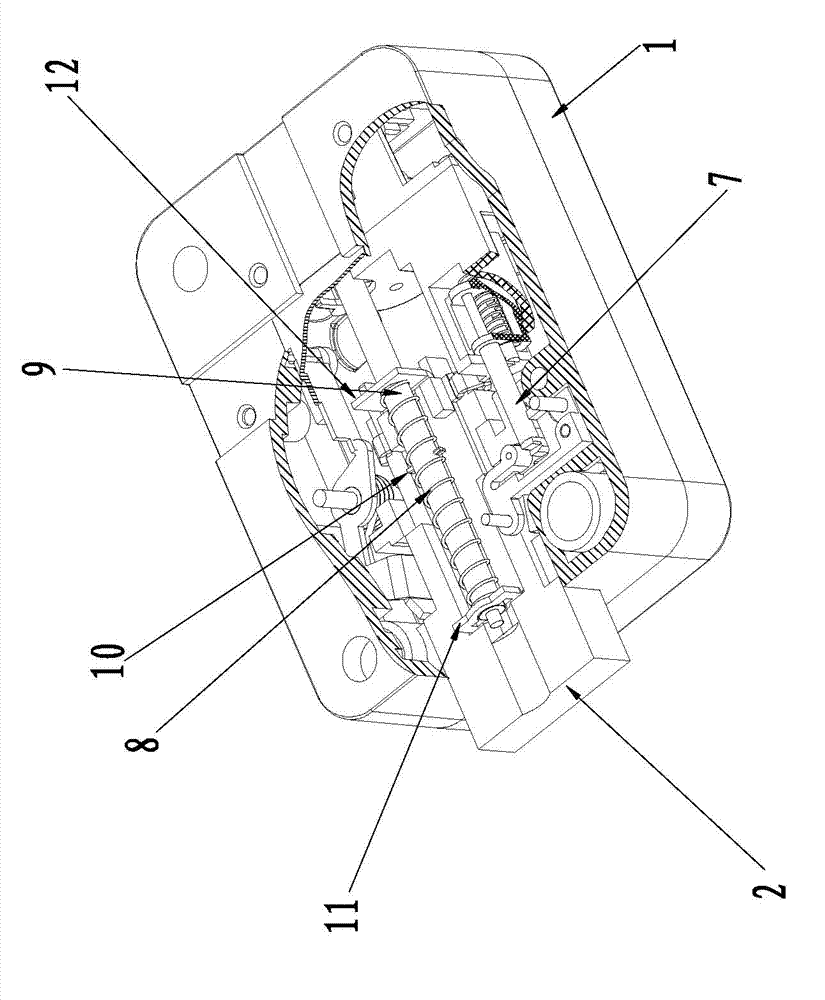 Power door lock bolt driving device