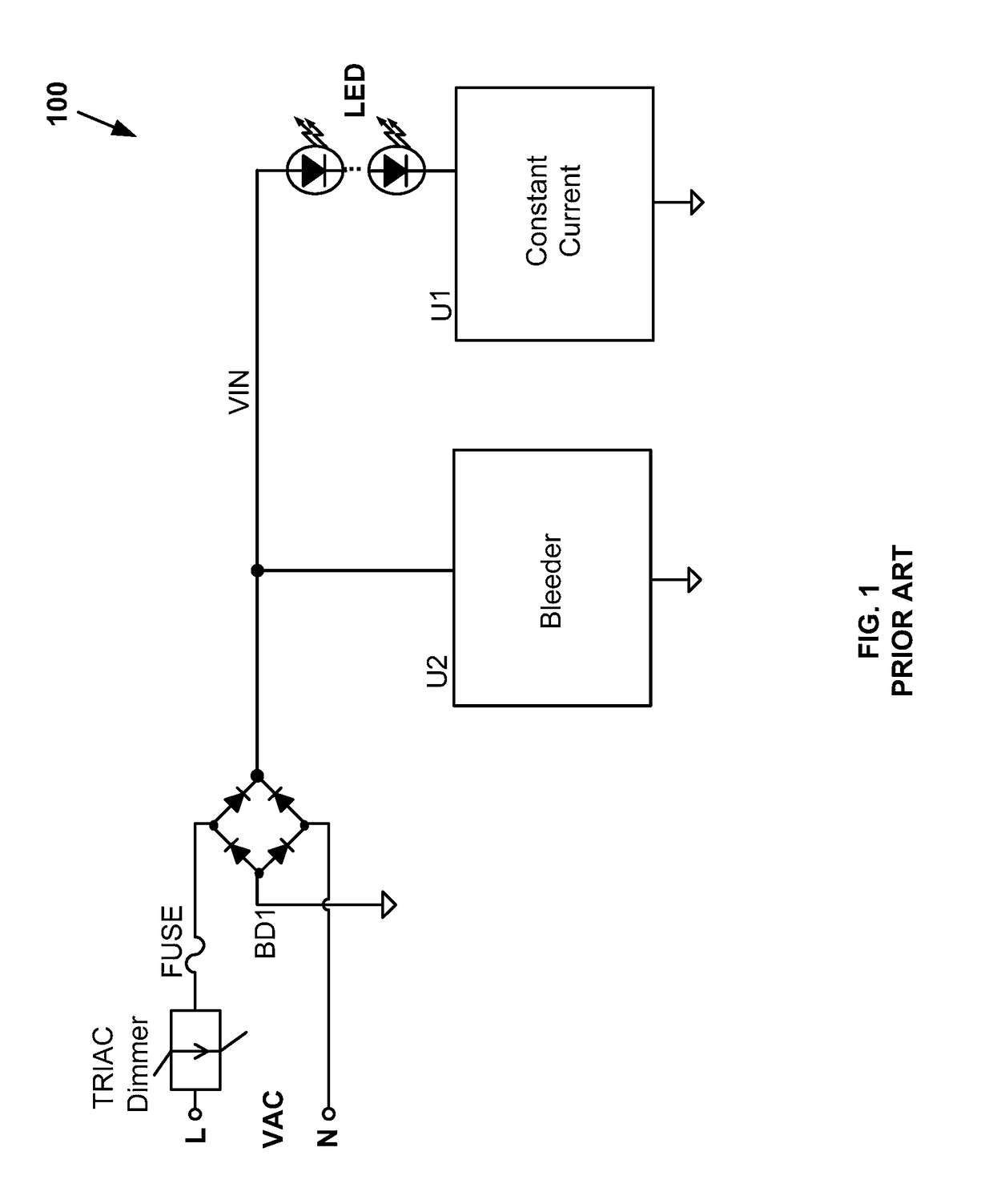 Systems and methods for bleeder control related to lighting emitting diodes