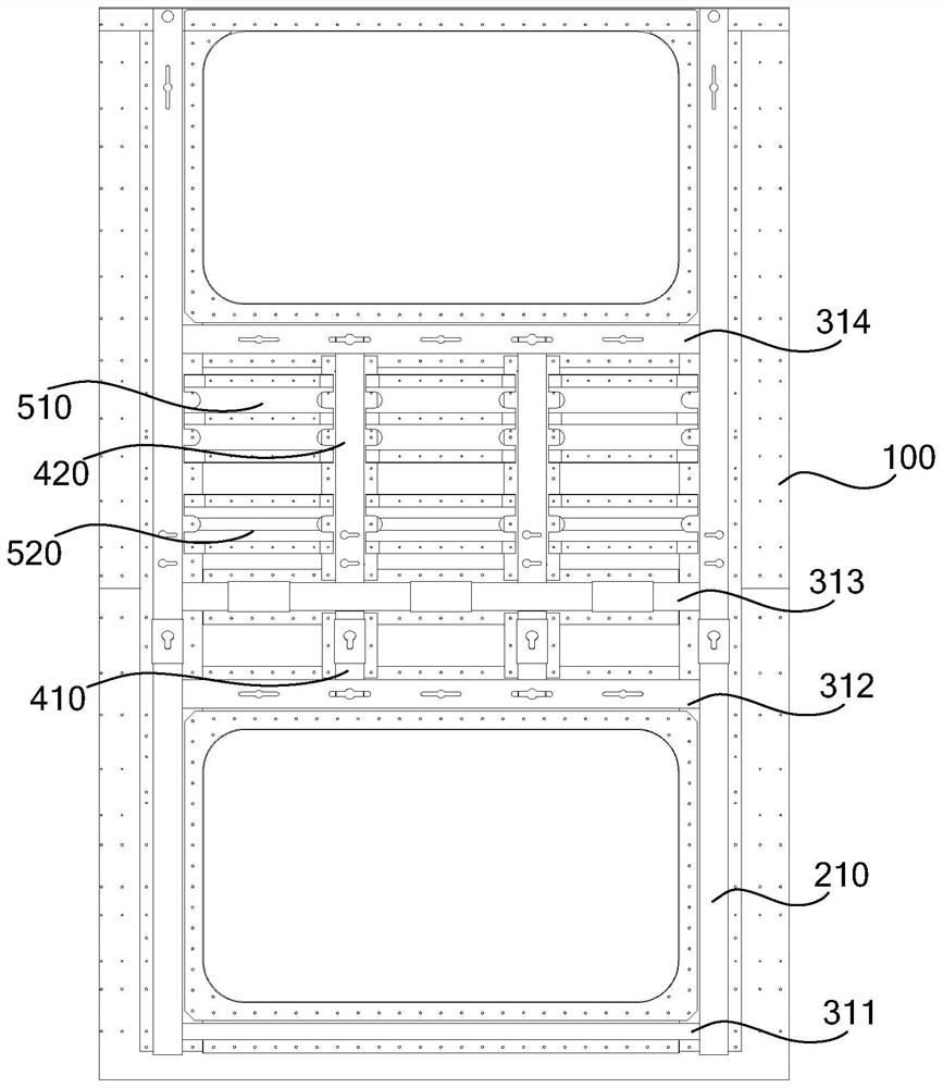 A side wall window structure module of a train and the train