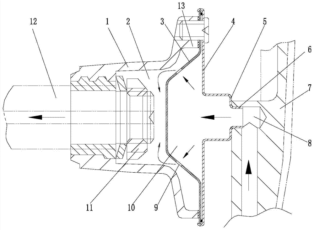 Centrifugal fine filter for forced impurity separation and its engine