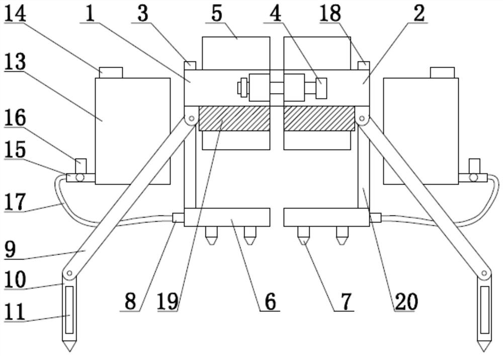 Remote wireless detection device for forestry technology planting