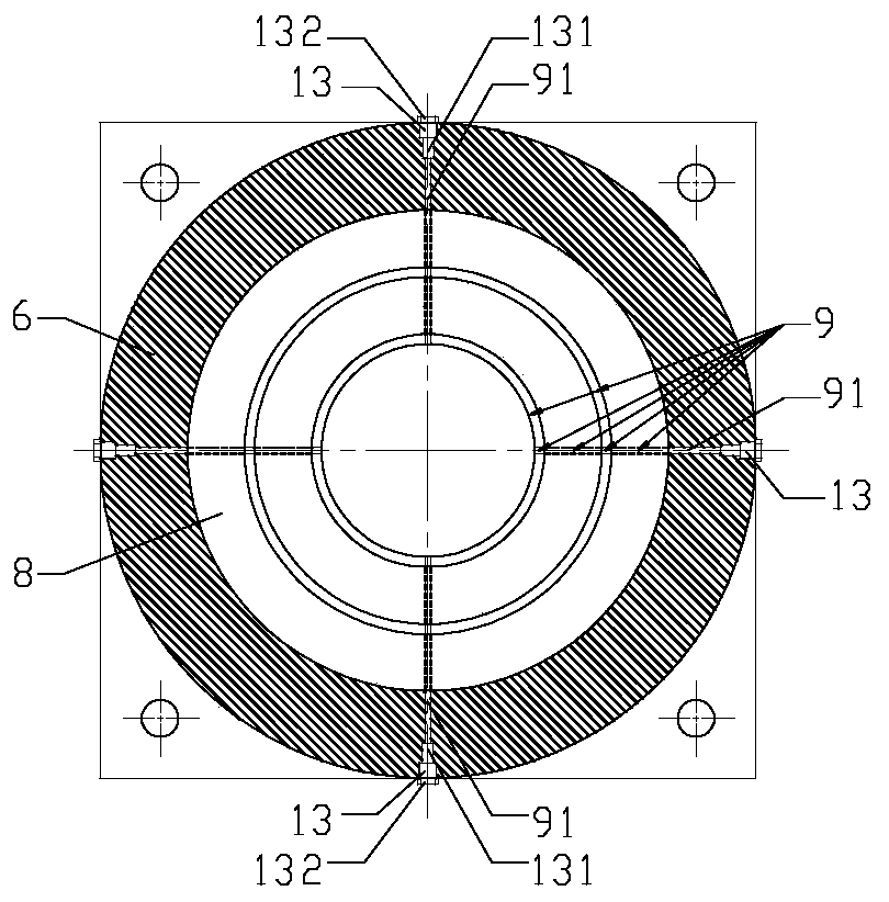 A large-tonnage graded continuous force-measuring force-adjusting support and cluster control system