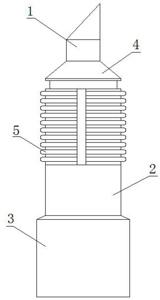 Round pipe inner wall self-weight tensioning fisher