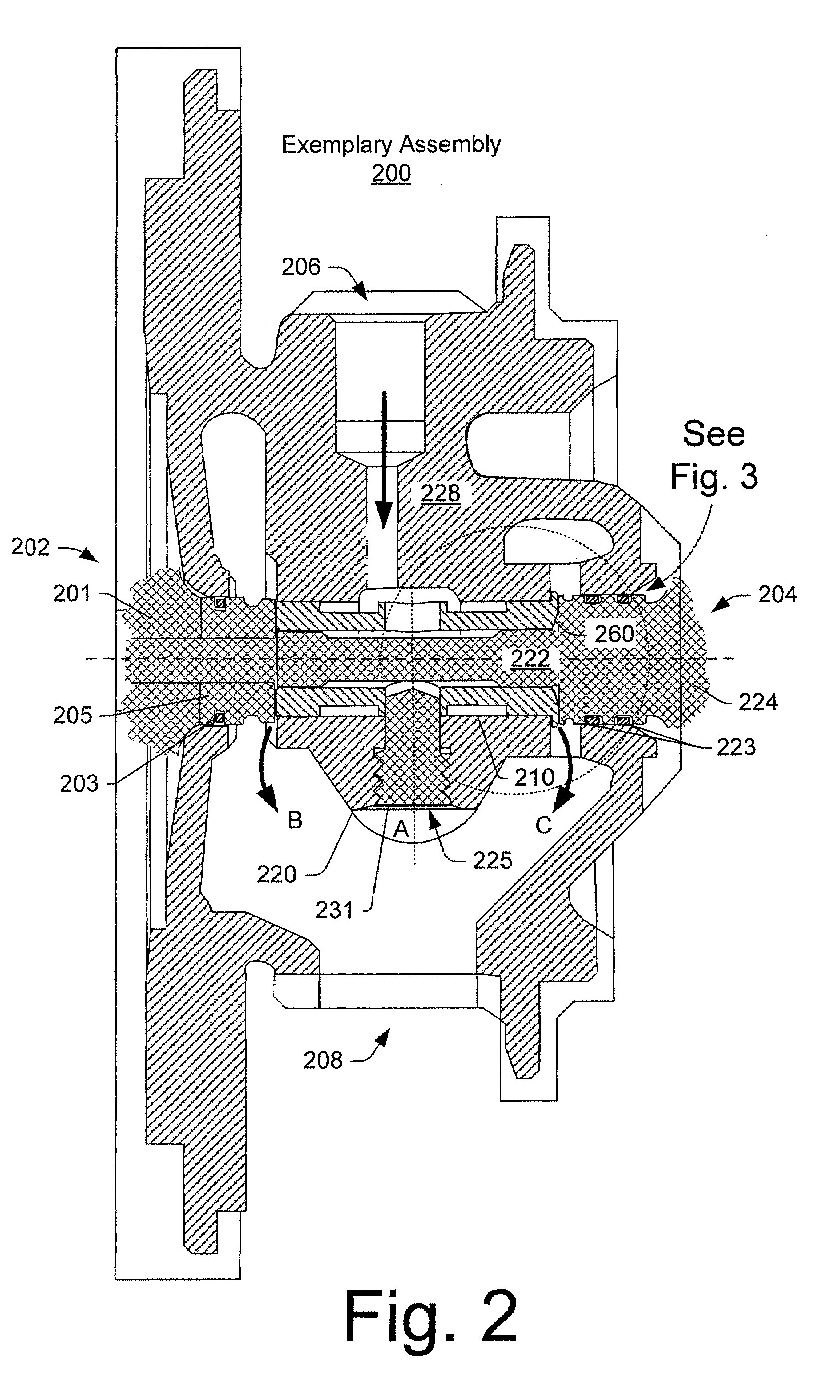 Stepped outer diameter semi-floating bearing