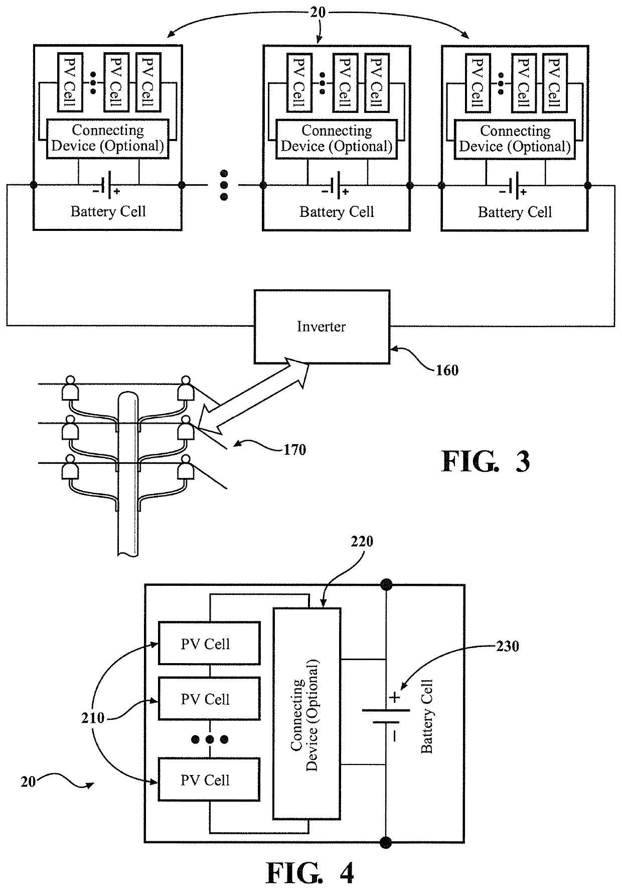 Self-balancing photovoltaic energy storage system and method