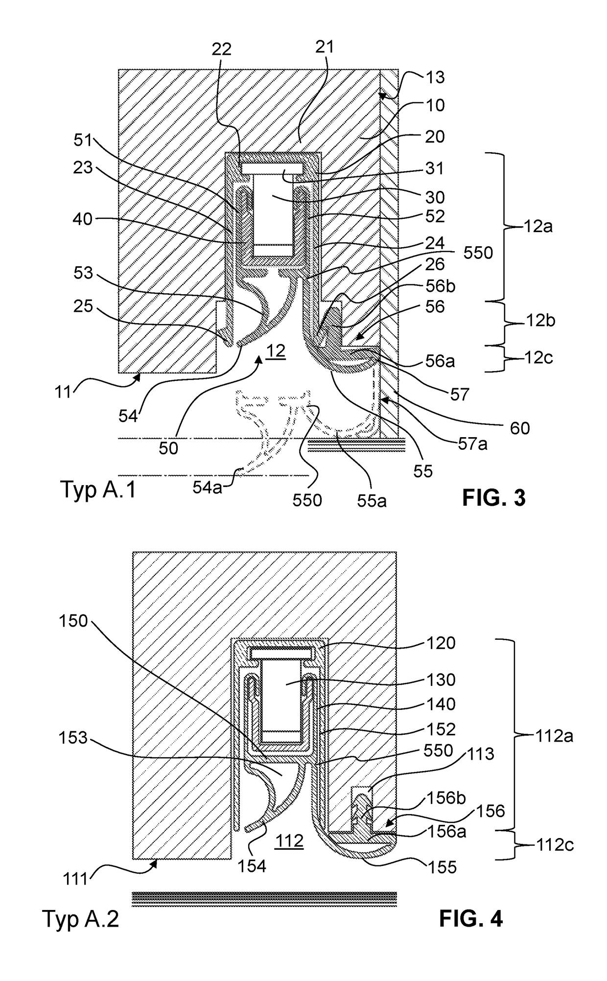 Door seal with two sealing planes