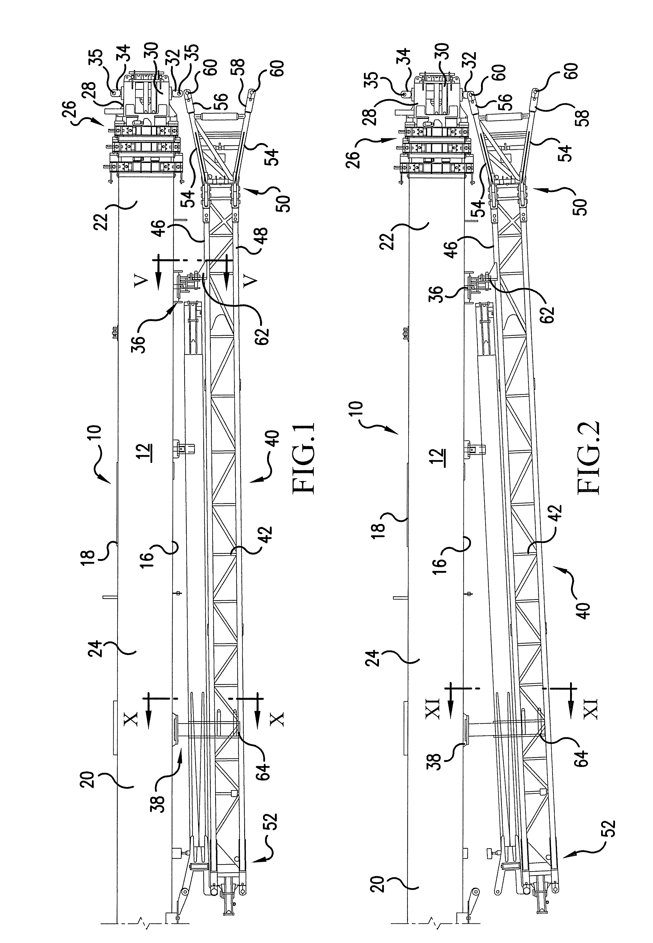 Automatically deployable boom extension and method of deploying same