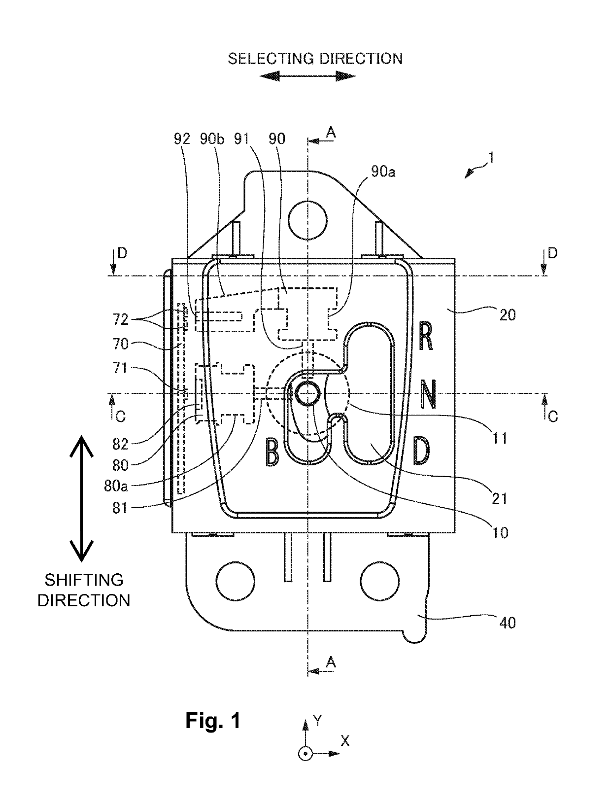 Shifting device