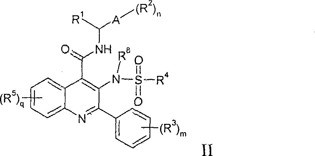 Alkylsulphonamide quinolines
