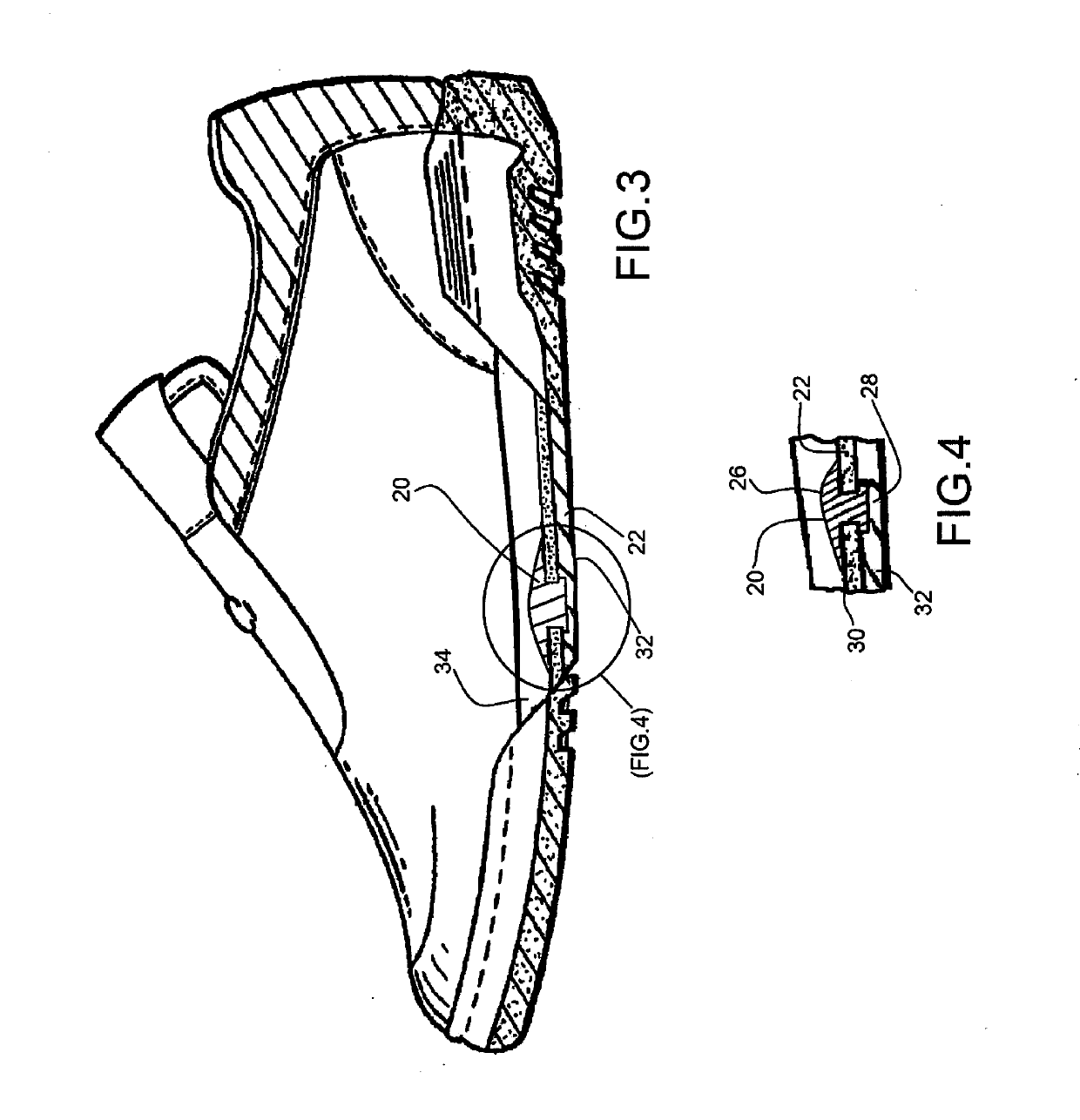 Shoe With Electrostatic and Endogenous Current Conducting Insert