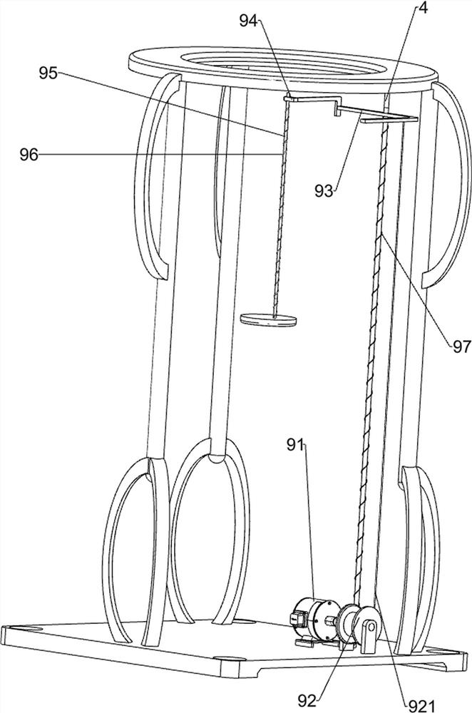 Incense stick dyeing device for incense stick processing