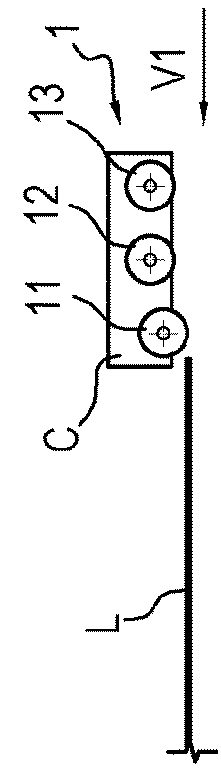 Apparatus and method for cutting slabs made of porcelain
