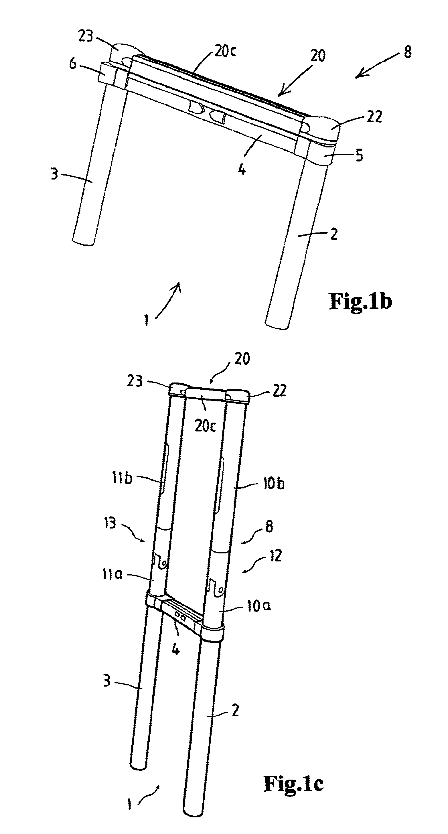 Portable ladder with a stand off device