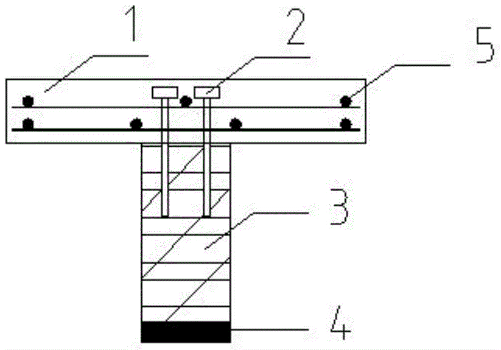 Combined beam of FRP, wood and steel reinforced concrete