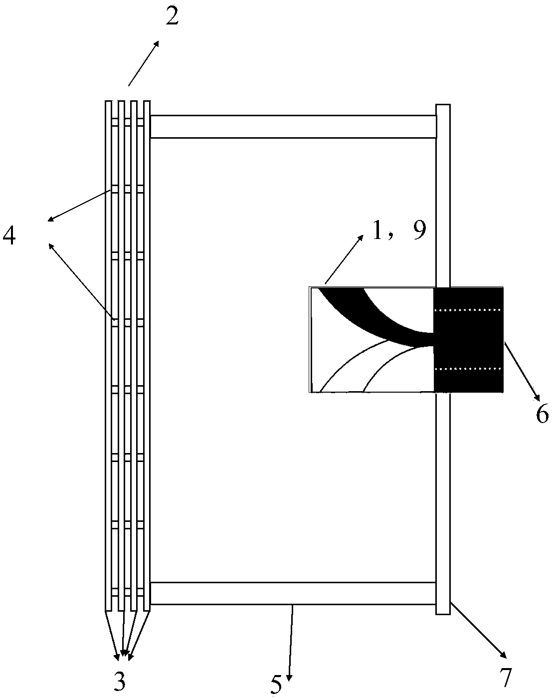 Multi-beam antenna based on one-dimensional microwave planar lens and double-tapered-slot antenna array