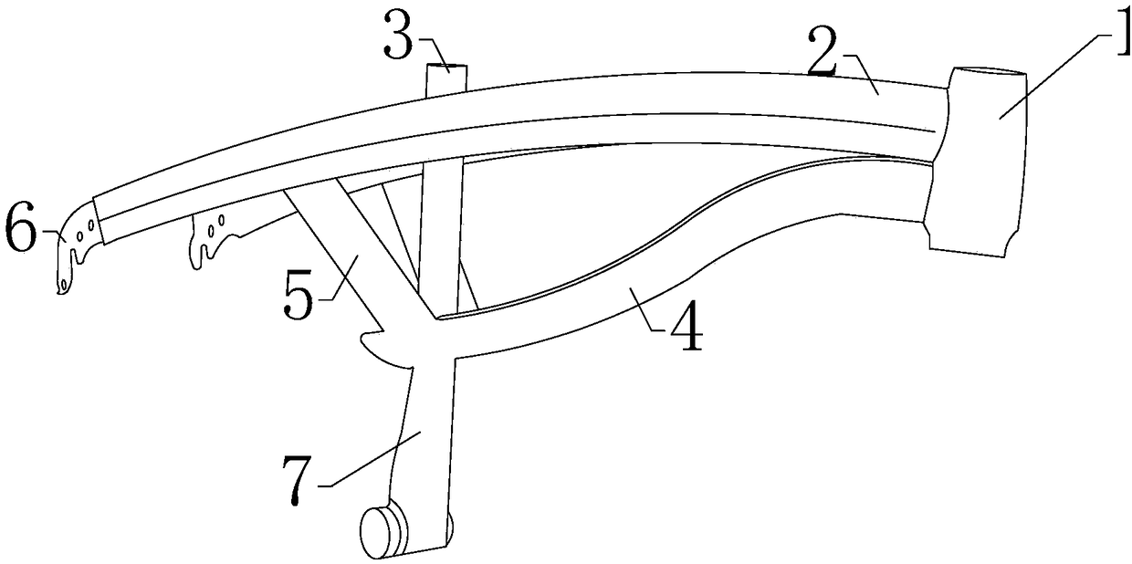 Shock-absorbing bicycle frame