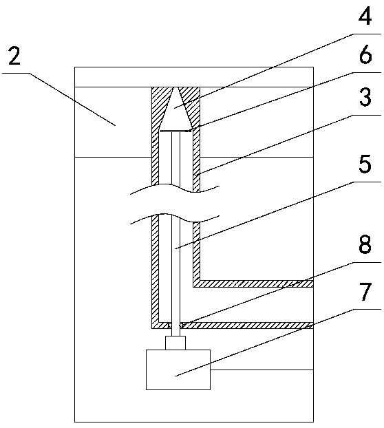 Reduction furnace chassis device variable in feeding flow velocity