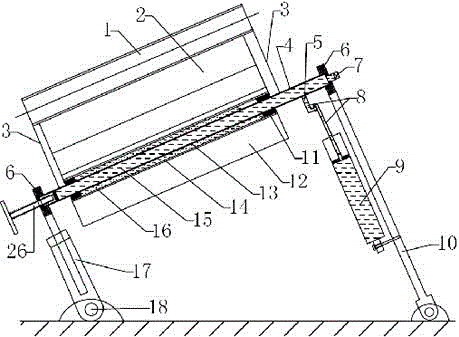 Solar semi-shading heat-driven automatic tracking device