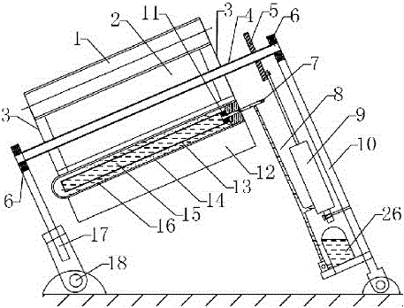 Solar semi-shading heat-driven automatic tracking device