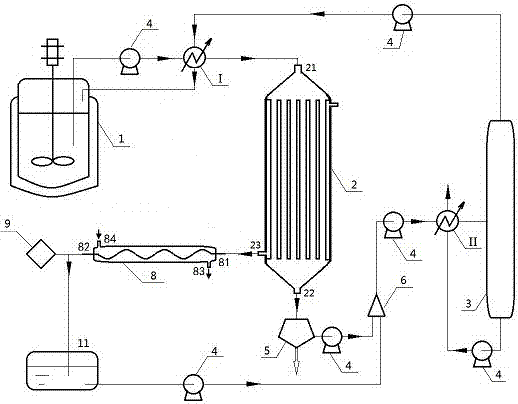 Continuous anti-solvent-out crystallization membrane crystallization method of erythritol