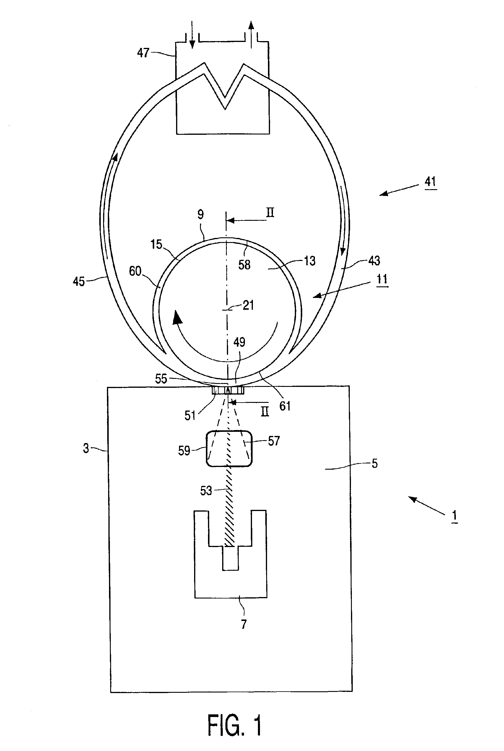 Device for generating X-rays