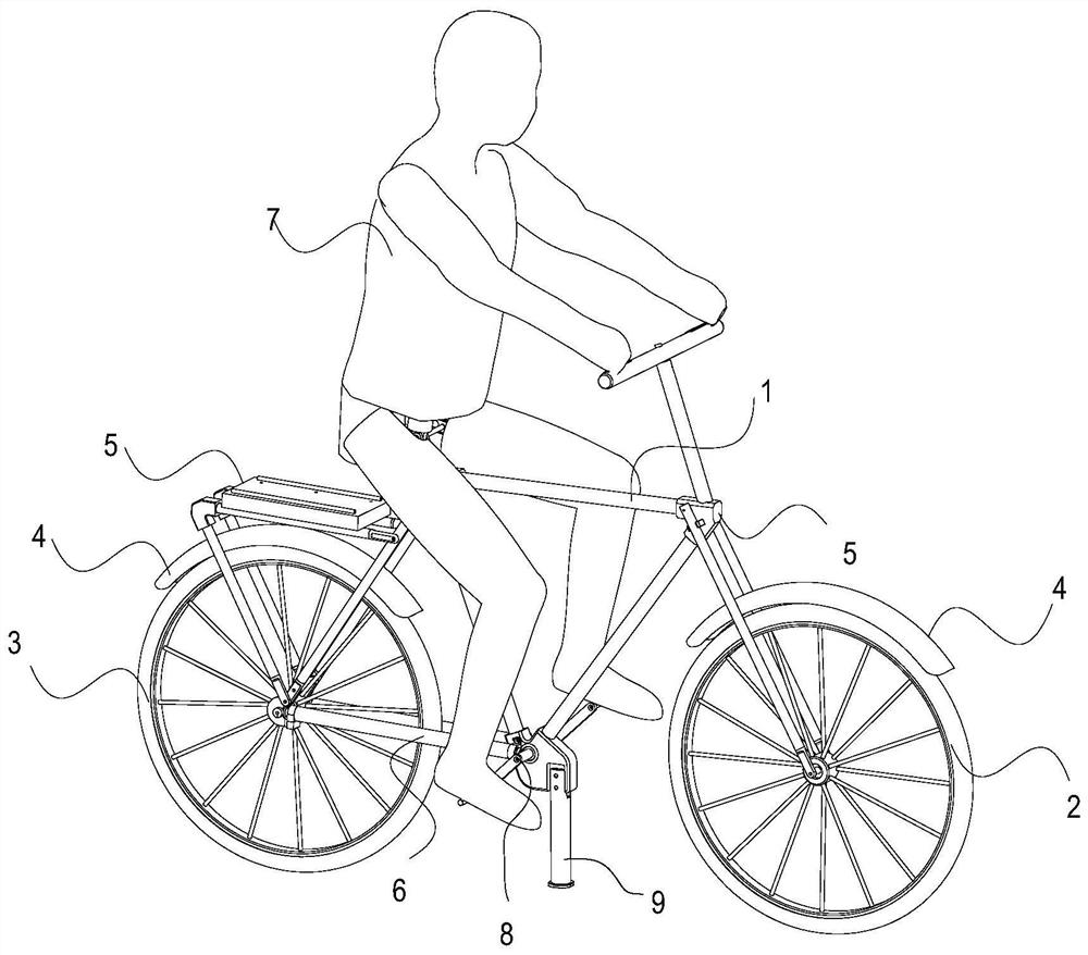 Bicycle model special for intelligent driving