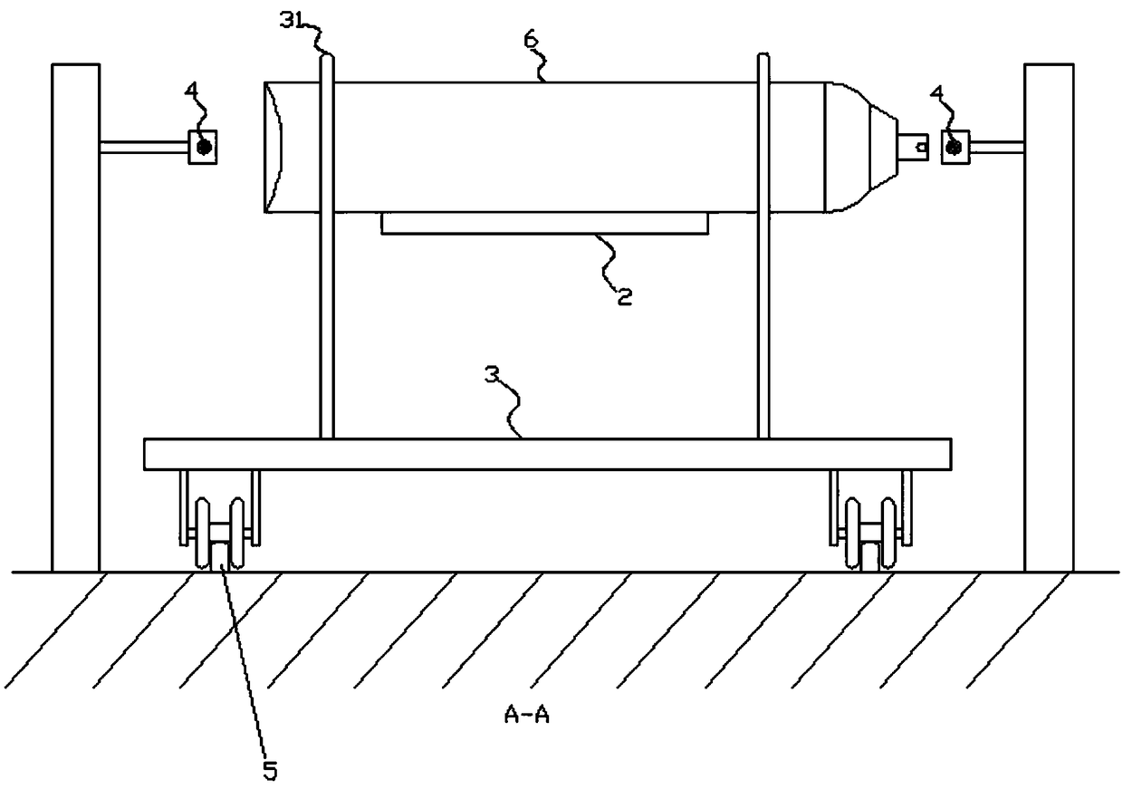 Steel cylinder shot blasting machine