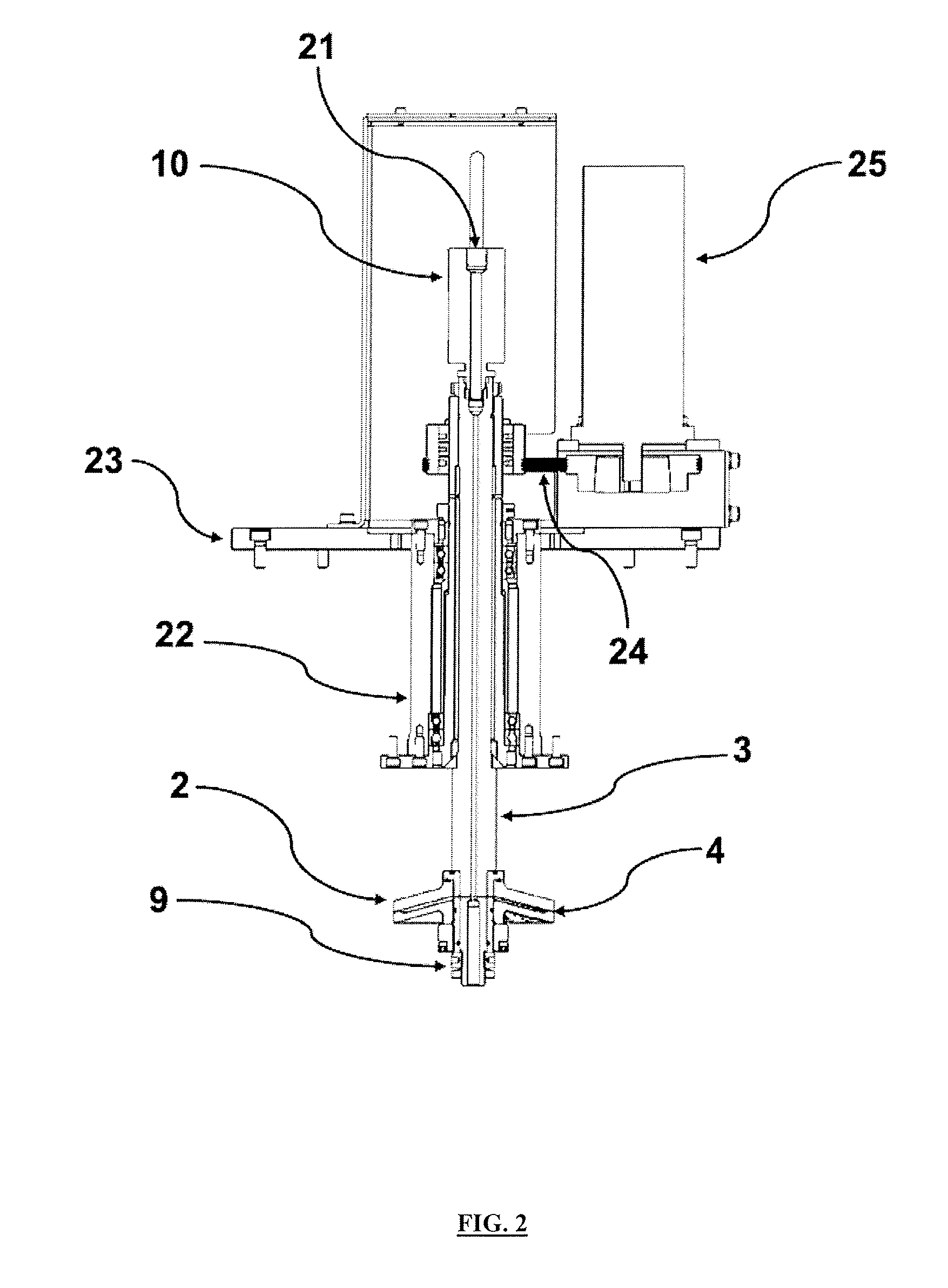 A method for producing nanostructured or microstructured materials and a device for their production