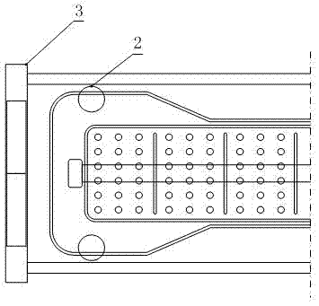 Dug distribution moving bracket of vein distribution system