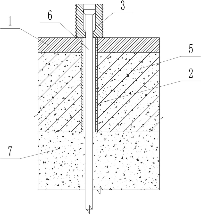 Stress application device for reconstructing prestress after pile breaking of prestressed concrete pipe pile and construction method of stress application device